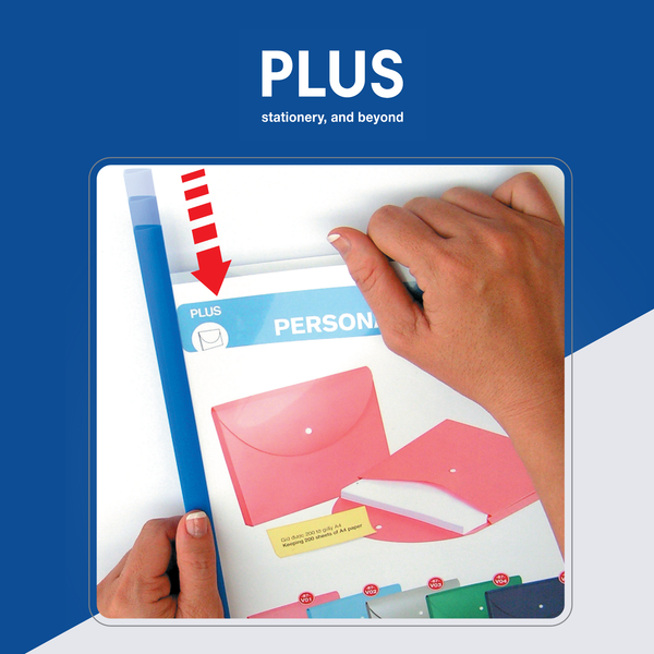 Combo 10 Bìa Cây Nhựa PP Kẹp Hồ Sơ PLUS - An Toàn, Tiện Lợi