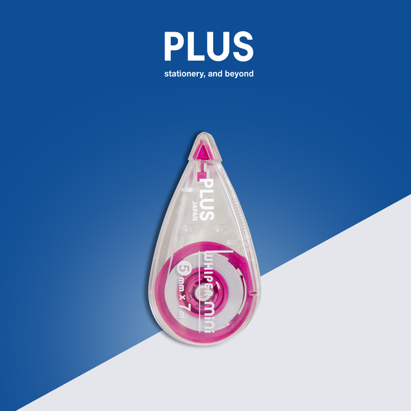 Băng Xóa Mini WHIPER Happy Color PLUS (7m x 5mm) – Nhỏ Gọn, Xóa Êm, Màu Sắc Tươi Sáng