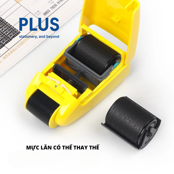 Con Lăn PLUS Chống Trộm – Bảo Vệ Thông Tin Cá Nhân Với Mực Đen Chuyên Dụng