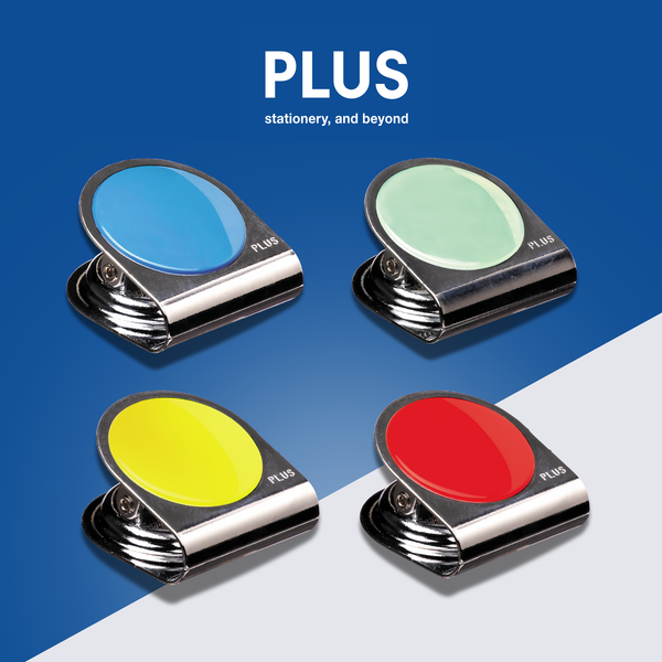 Kẹp Từ Lớn PLUS – Kẹp Nam Châm Giữ 50 Tờ | Nhiều Màu Sắc, Lực Hút Mạnh