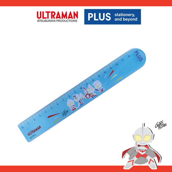 Thước Ultraman – Thiết kế bản quyền, 18cm, Vạch chia rõ ràng, Nhựa trong