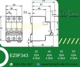  Automat 3P 4.5kA - Át tô mát 3 pha 4.5kA - Automat 3P EZ9F Schneider 