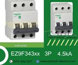  Automat 3P 4.5kA - Át tô mát 3 pha 4.5kA - Automat 3P EZ9F Schneider 
