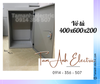 Vỏ tủ điện 400x600x200 Tam Anh màu xám sáng, sản xuất bằng tôn sơn tĩnh điện.