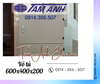 Vỏ tủ điện ngang 600x400x200 Tam Anh – tôn sơn tĩnh điện dày 0.8mm