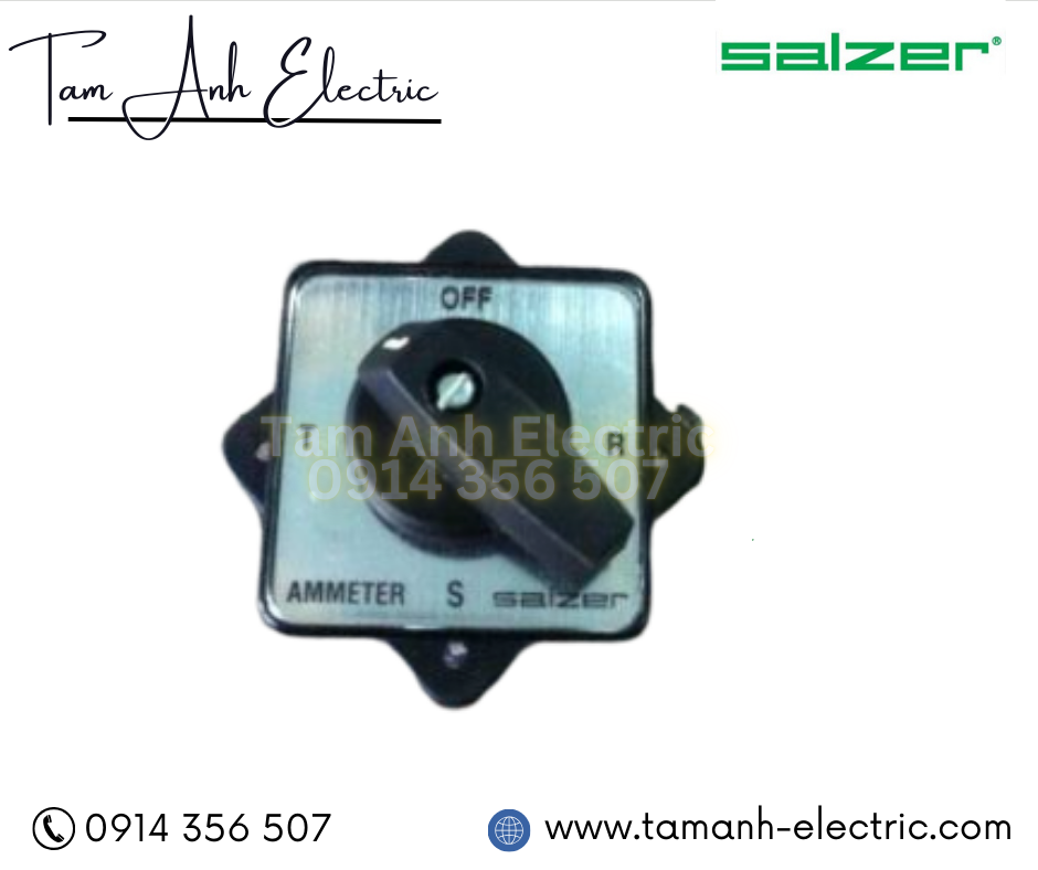 Chuyển mạch Salzer TP16 61325 | Ammeter Selector Switch chính hãng