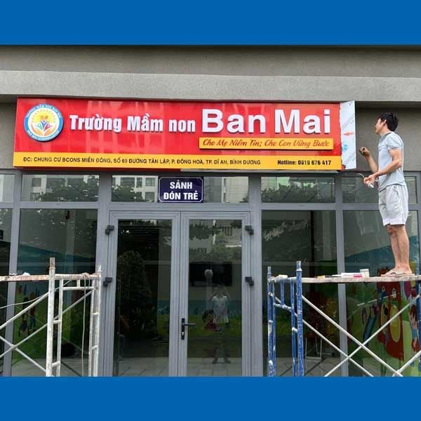  Bảng Hiệu Alu Chữ Nổi Mica Đẹp 