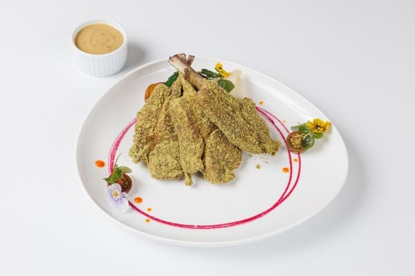  Grilled NZ Lamb Rib w. Mustard 