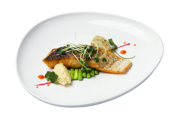  Pan Seared Seabass w. Balsamic Dressing 