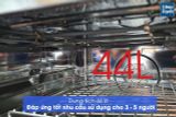 Lò vi sóng kết hợp nướng âm tủ Hafele HO-KT45B 535.02.731 
