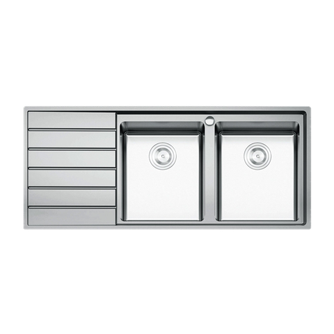 Chậu Rửa Chén 2 Hộc 1 Cánh (Trái Hoặc Phải) Premium Konox KS11650 2B