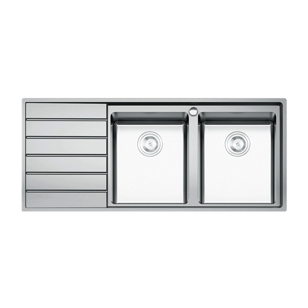 Chậu Rửa Chén 2 Hộc 1 Cánh (Trái Hoặc Phải) Premium Konox KS11650 2B