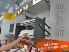 Kệ chén di động tủ trên nan Oval N-Series Lift-Basket Ecalite EL-N4117G ảnh 2