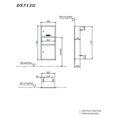 Tủ Đựng Giấy Và Thùng Rác Kết Hợp ToTo DS712U ảnh 2