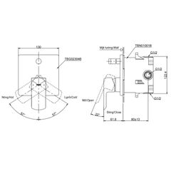 Vòi Gật Gù Nóng Lạnh ToTo TBG02304B/TBN01001B ảnh 2
