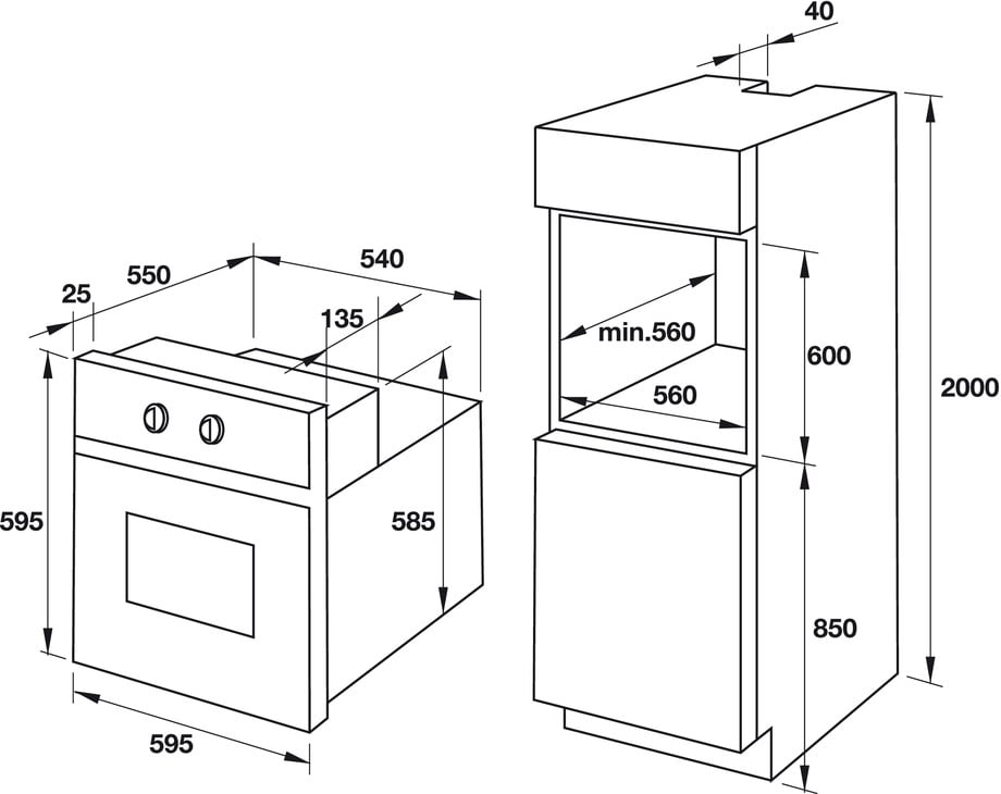 Lò nướng âm tủ Hafele HO-T60C 535.02.721 - Hướng dẫn lắp lò nướng âm tủ HO-T60C Häfele 535.02.721 Lò nướng âm tủ Hafele HO-T60C 535.02.721 - Hướng dẫn lắp lò nướng âm tủ HO-T60C Häfele 535.02.721