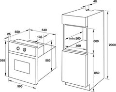 Lò nướng âm tủ Hafele HO-T60C 535.02.721 ảnh 3