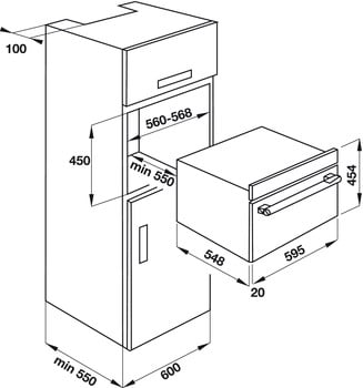 Lò vi sóng kết hợp nướng âm tủ Hafele HO-KT45B 535.02.731 - Bên trong lò vi sóng kết hợp nướng âm tủ HO-KT45B Häfele 535.02.731 có gì?