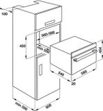  Lò vi sóng kết hợp nướng âm tủ Hafele HO-KT45B 535.02.731 