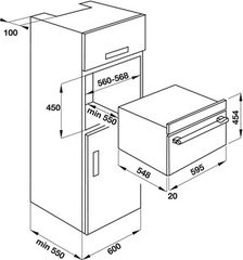 Lò vi sóng kết hợp nướng âm tủ Hafele HO-KT45B 535.02.731 ảnh 3
