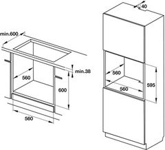 Lò nướng âm tủ Hafele HO-KT60C 534.05.571 ảnh 3