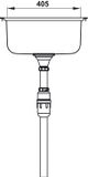 Chậu inox Hafele HS20-SSN2R90M / 2 Hộc bằng nhau, Mã số 567.20.493