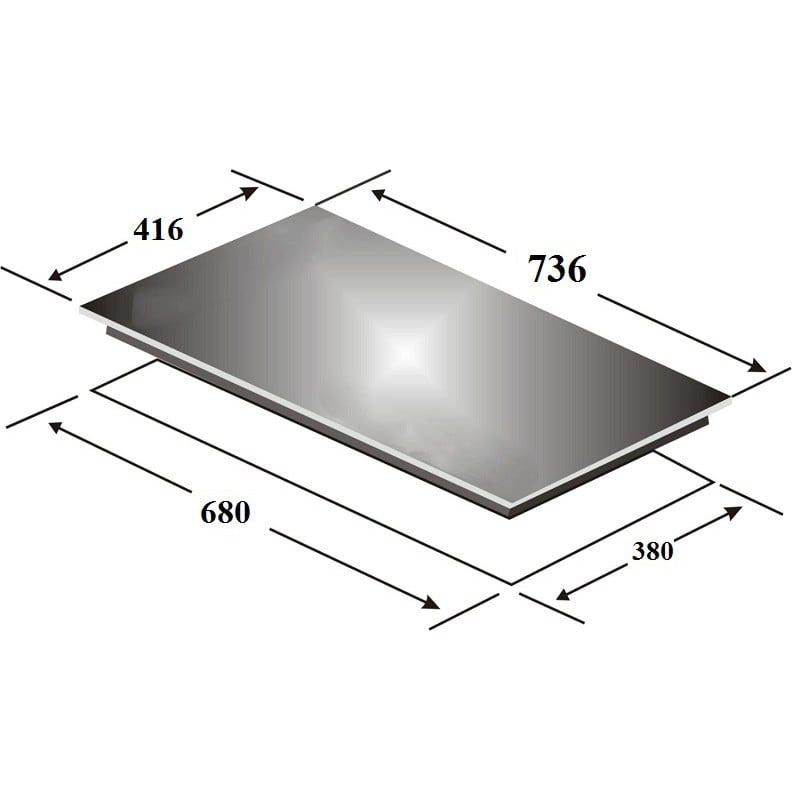 Bếp kính âm 2 từ Kaff KF IH870Z – ảnh 2