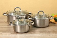 Bộ nồi inox five star 6 món nắp kính ảnh 2