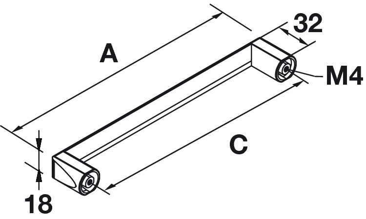 Tay Nắm Tủ 148mm Hafele 106.69.205 – ảnh 2