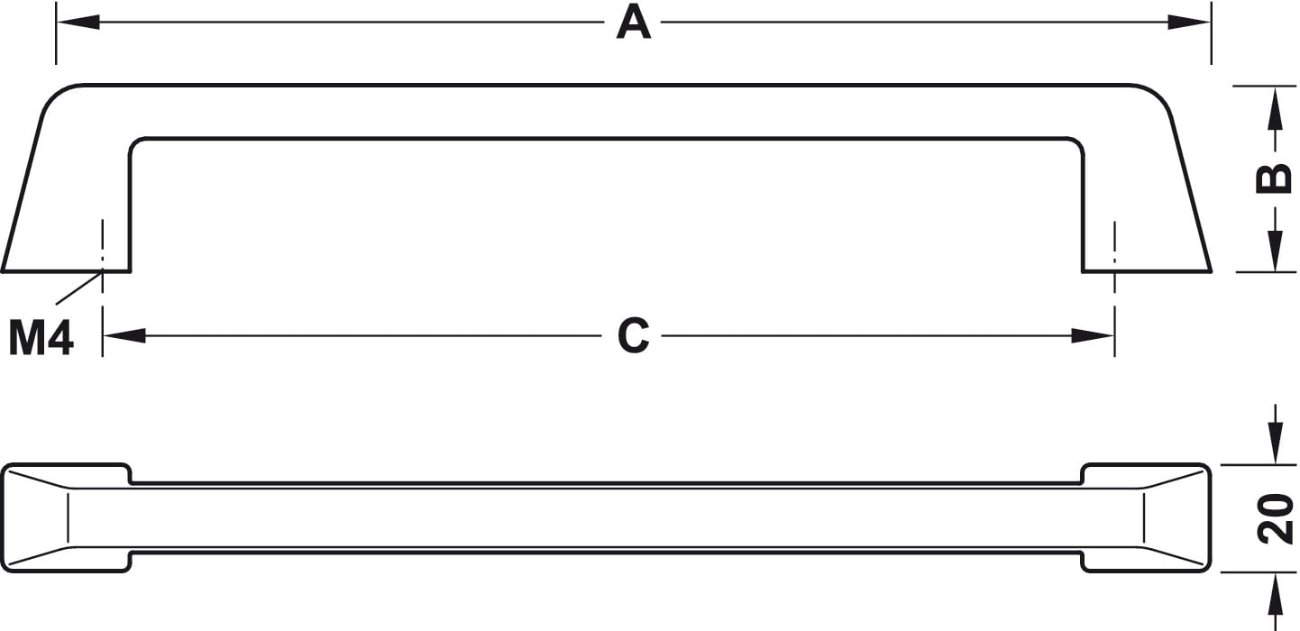 Tay Nắm Tủ 227mm Hafele 106.69.667 – ảnh 4