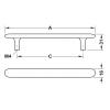 Tay Nắm Tủ Trắng Mờ Hafele 106.70.105 – ảnh 3