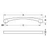 Tay Nắm Tủ 160mm Đen Mờ Hafele 110.34.386 – ảnh 3