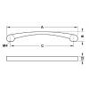 Tay Nắm Tủ 160mm Trắng Mờ Hafele 110.34.786 – ảnh 3
