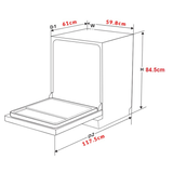Máy rửa chén độc lập Ecalite EDW-SMS6015AS