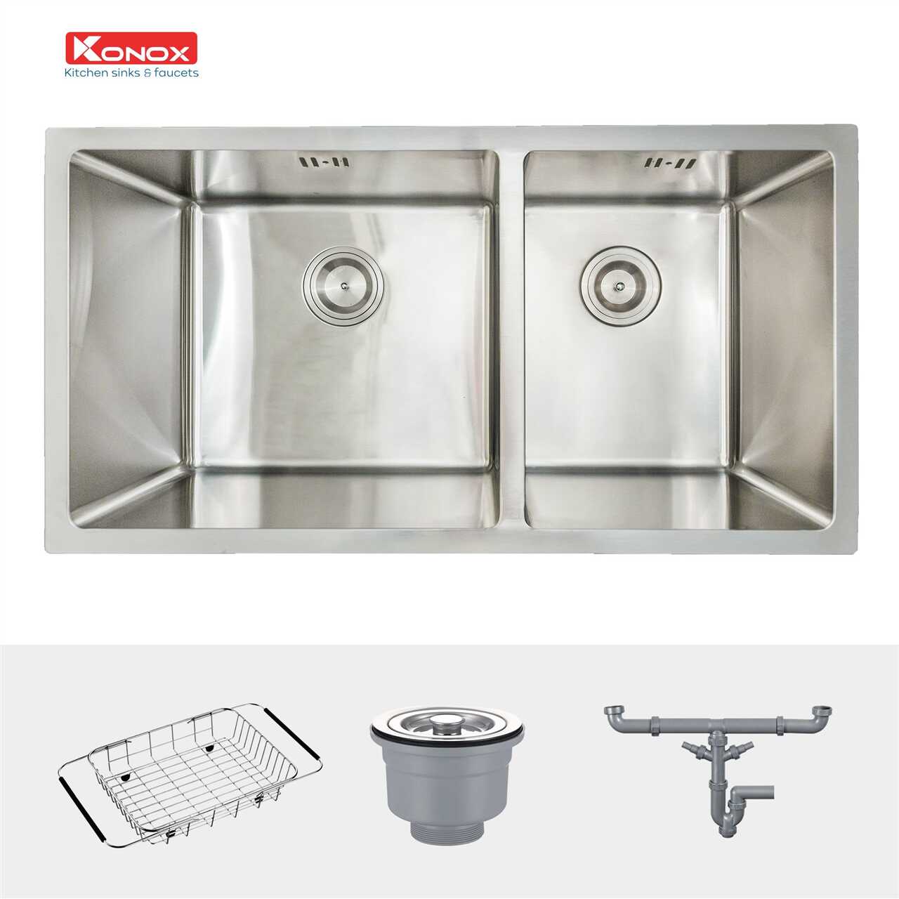Chậu Rửa Chén 2 Hộc Undermount sink Konox KN8144DU – ảnh 2