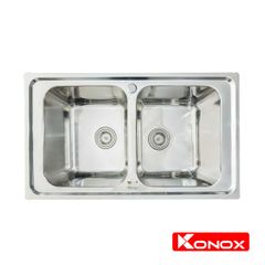 Chậu Rửa Chén 2 Hộc European Premium Konox KS8650 2B ảnh 2