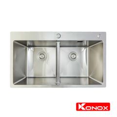 Chậu Rửa Chén 2 Hộc Overmount sink Konox KN8248DOB ảnh 2