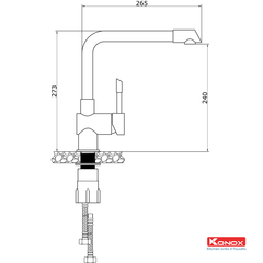 Vòi Rửa Chén Konox KN1205 ảnh 2