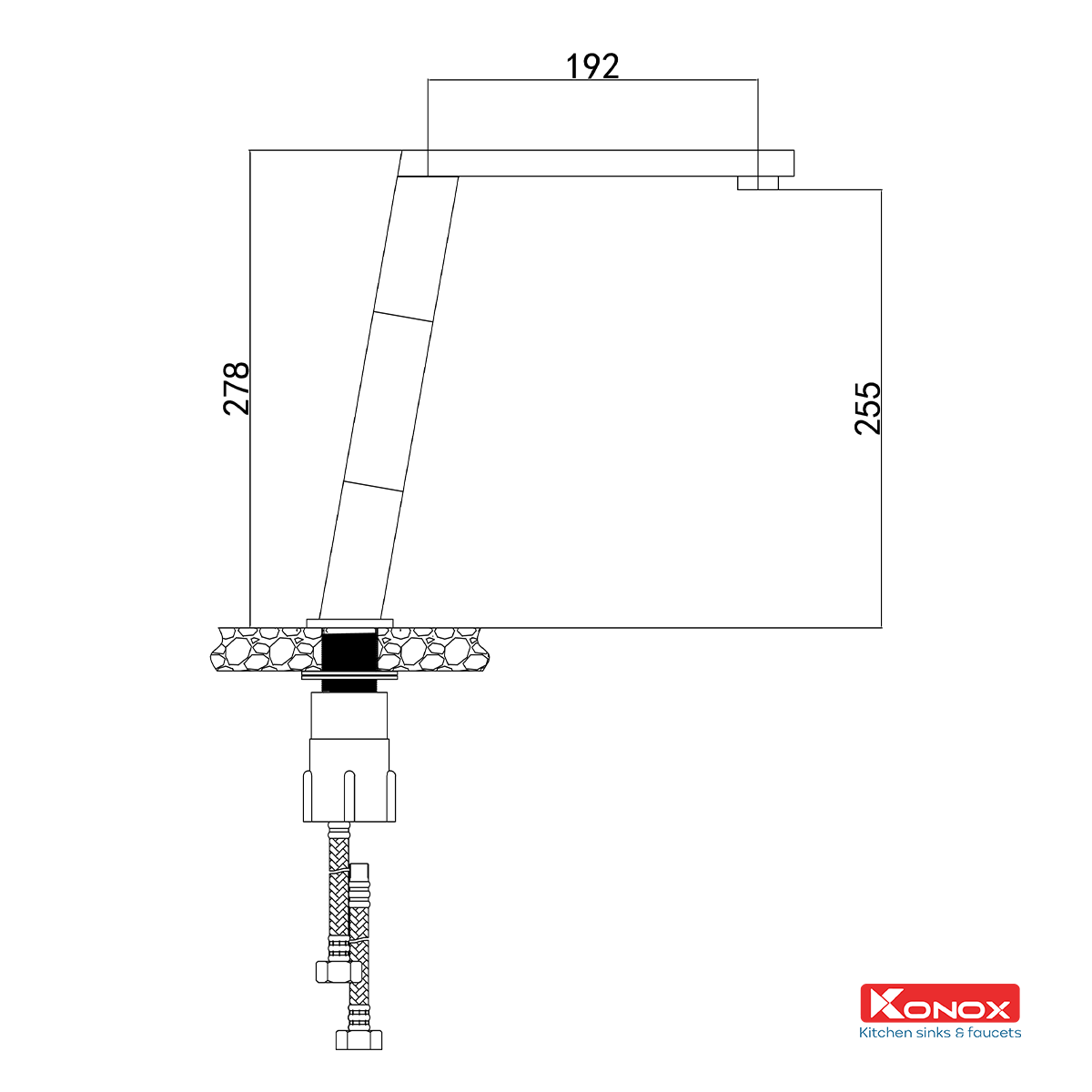 Vòi Rửa Chén Konox KN1209 – ảnh 2