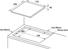 Bếp từ 3 vùng nấu Hafele HC-IF77D 536.61.665 ảnh 3