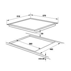 Bếp từ 4 vùng nấu Hafele HC-I604D 535.02.040 ảnh 3