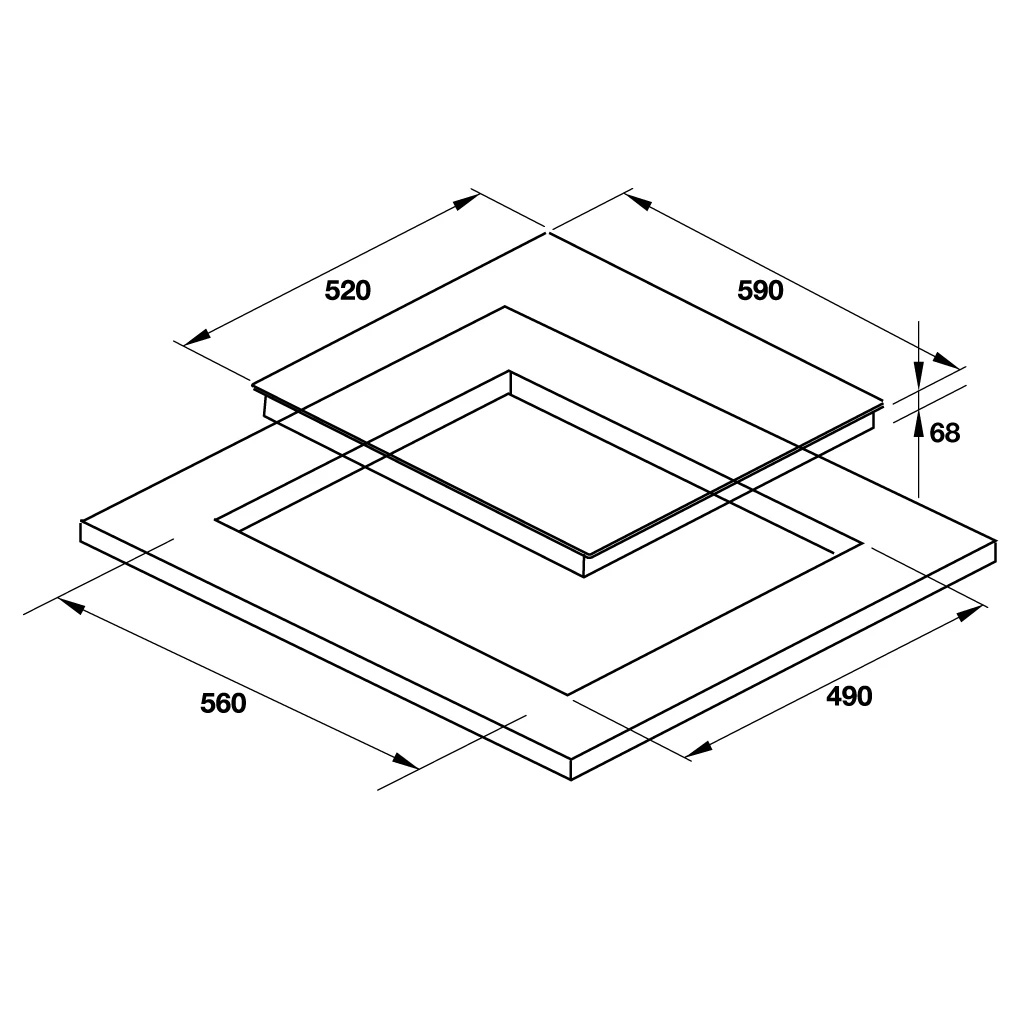 Bếp từ 3 vùng nấu Hafele HC-I603D 536.61.631 - Những điều cần chuẩn bị trước khi lắp bếp Bếp từ 3 vùng nấu Hafele HC-I603D 536.61.631 - Những điều cần chuẩn bị trước khi lắp bếp