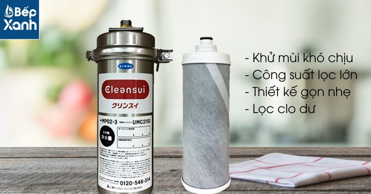 Bộ Lõi Lọc Nước Cleansui UMC2150 (Dùng thay lõi cho Cleansui MP02-3) – ảnh 4