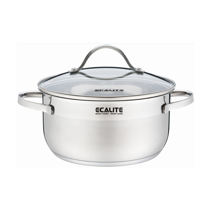 Bộ nồi inox 3 đáy E-Series Ecalite RW-3006SS – ảnh 4