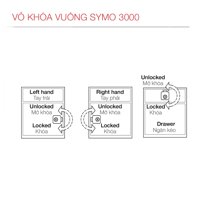 Vỏ Khóa Vuông Chốt Chết 22mm Hafele 232.26.621 – ảnh 2