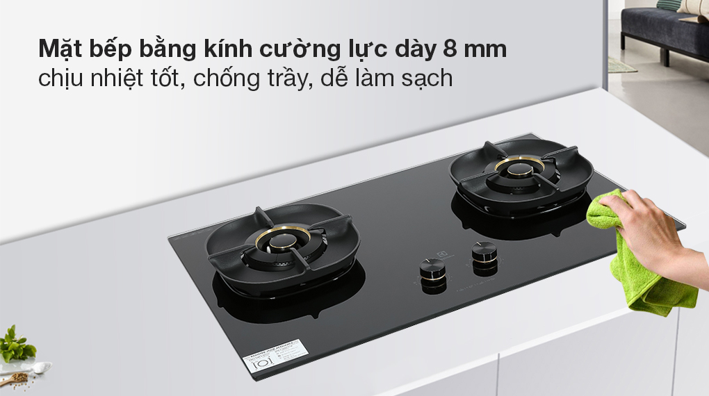 Bếp Gas Âm Electrolux EHG8251BC / Kính cường lực, 2 vùng nấu – ảnh 5