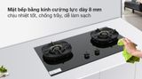 Bếp Gas Âm Electrolux EHG8251BC / Kính cường lực, 2 vùng nấu