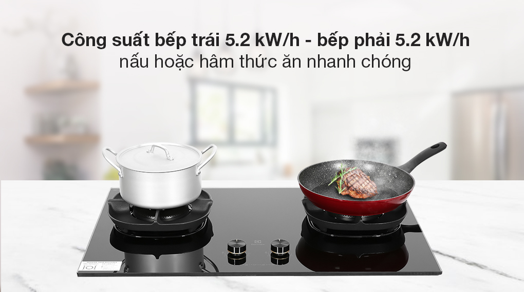 Bếp Gas Âm Electrolux EHG8251BC / Kính cường lực, 2 vùng nấu – ảnh 7