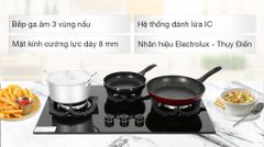 Bếp Gas Âm Electrolux EHG8321BC / Thiết kế rộng rãi, 3 vùng nấu ảnh 3