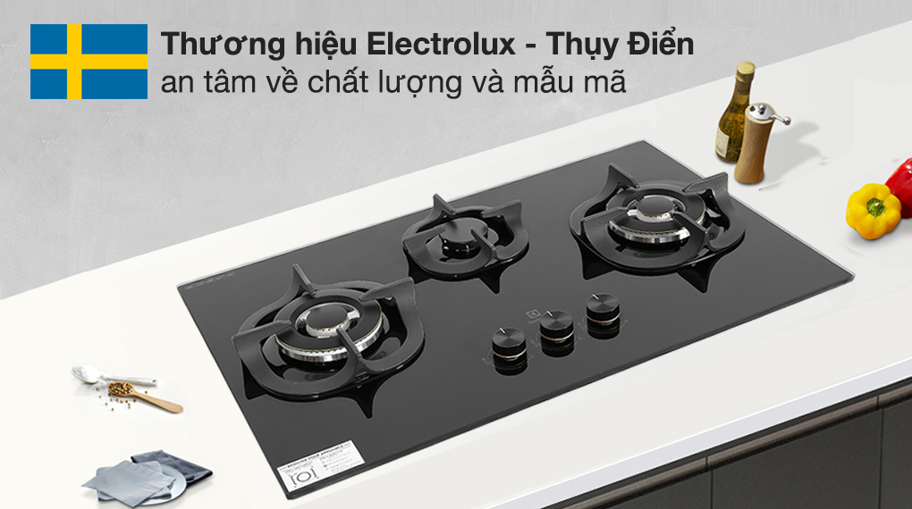 Bếp Gas Âm Electrolux EHG8321BC / Thiết kế rộng rãi, 3 vùng nấu – ảnh 5